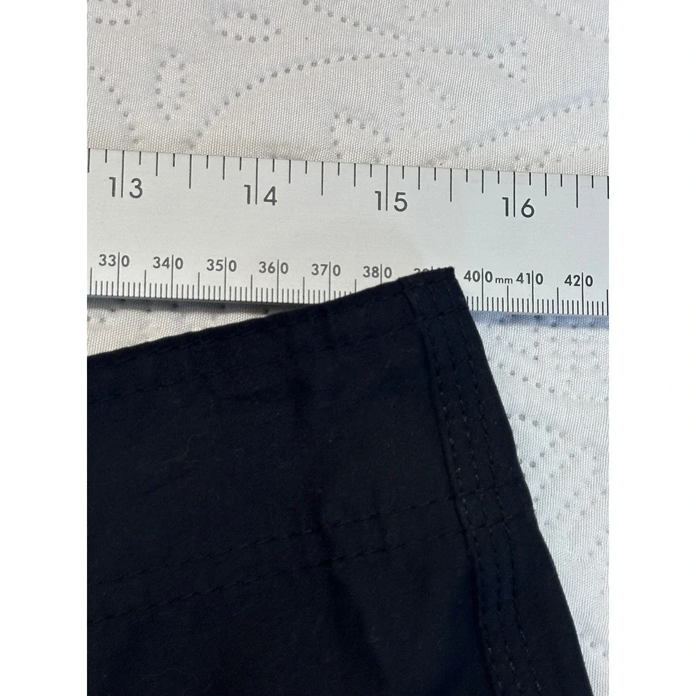 Hurley Mens Black Board Shorts Swim Trunks Cargo Pocket Size 33 Inseam 10.5in
